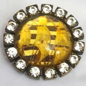 Rare Betsey Johnson Vintage Nautical Sailor Ship Boat Lucite Bubble Pin Brooch